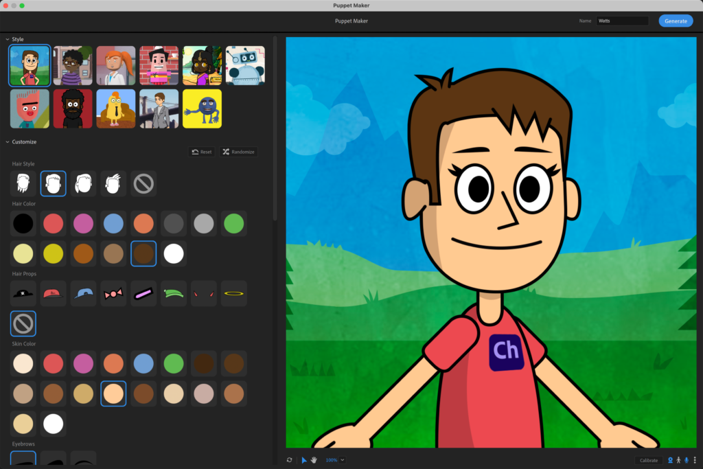 Add cartoons to your livestream with Adobe Character Animator and OBS